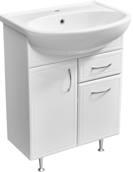 Тумба под раковину Stella Polar Концепт 60см белый SP-00001842